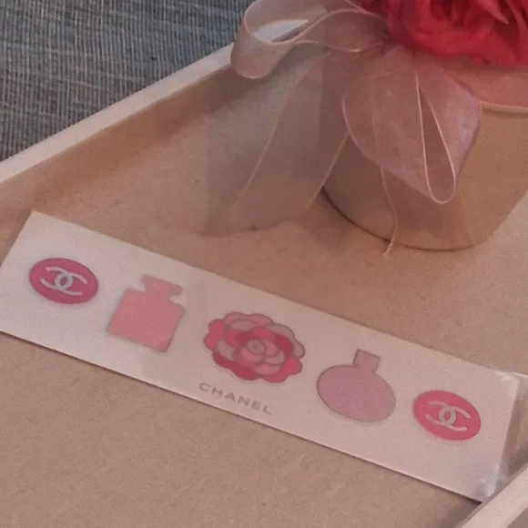 Chanel Pink and Purple Sticker Set - Picture 1 of 4